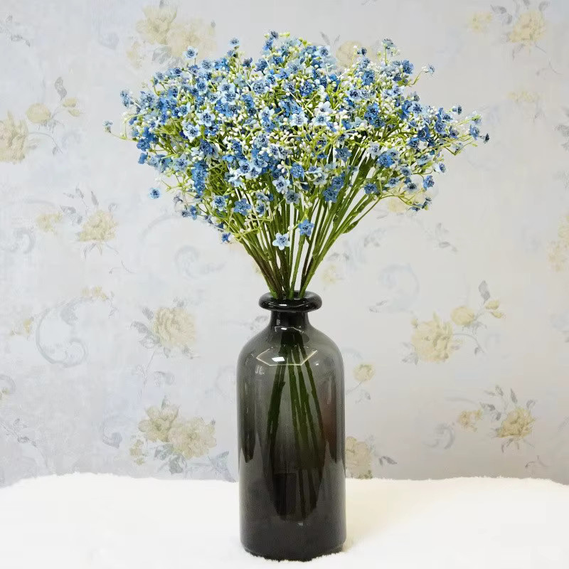 TTCY Künstliche Gypsophila Blumen in Blau für Hochzeitsdekoration und DIY-Geschenkboxen - Bild 1