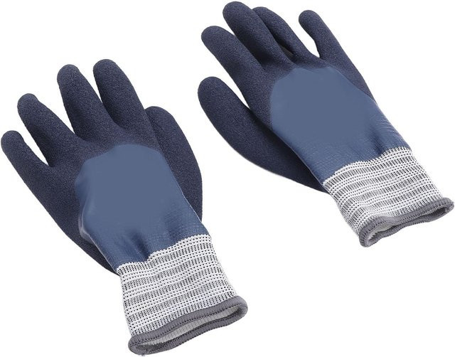 Koogeelife Elektrisch isolierte Handschuhe 1000V Hochspannungssicher aus Latex, rutschfestes Gummi für Elektrikerarbeiten, Farbe: Grau - Bild 1