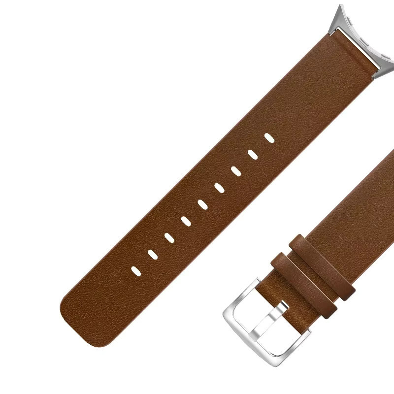 jansin Uhrenarmband Leder, Weiß, Unisex - Bild 3