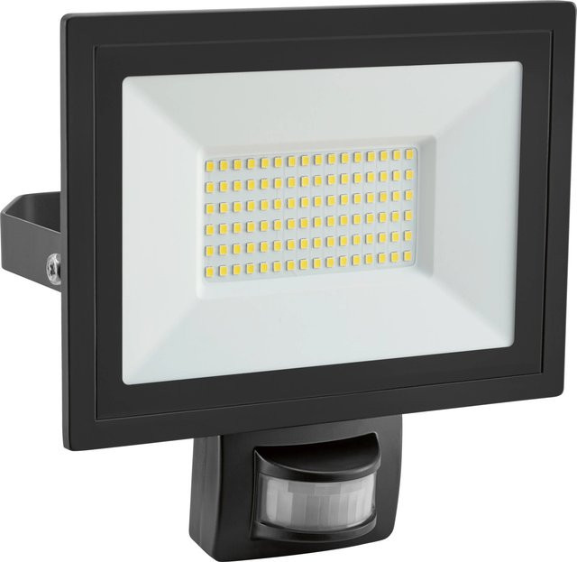 LED Außenstrahler FLS 35W mit Bewegungssensor aus Aluminium in Schwarz - Bild 1