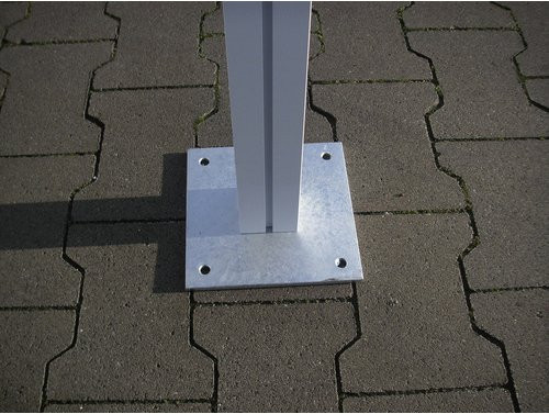 KGT Bodenanker Elbe für Carport Elbe aus verzinktem Stahl in Silber - Bild 1