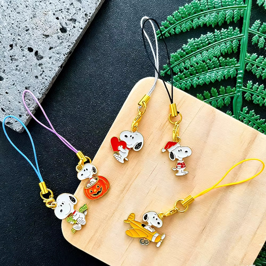 Bandai Snoopy Anime Schlüsselanhänger, 5-teiliges Set, Unisex - Bild 4