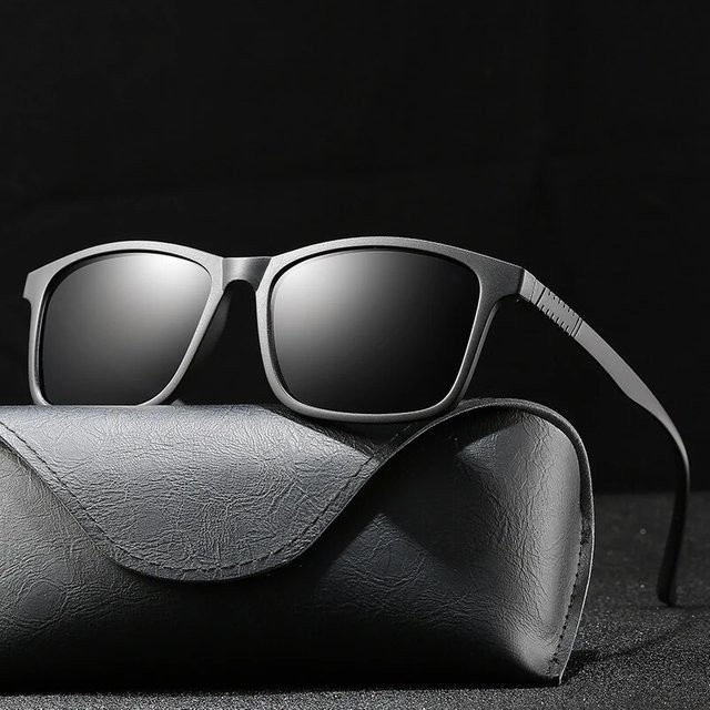 WSZ Sonnenbrille, Herren, Vollrand, quadratisch, TR90, schwarz - Bild 1