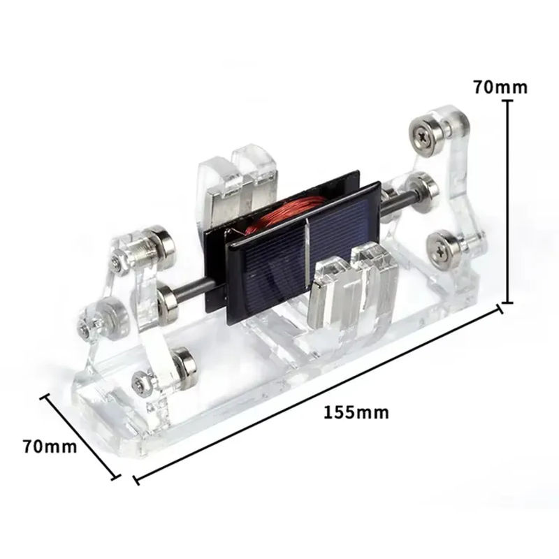 Magnetisches Levitation Solar DIY Kit Mendocino Perpetuum Motion Spielzeug mit bürstenlosem Motor in Transparent - Bild 2