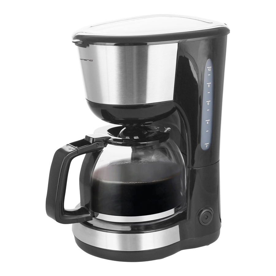 Emerio Filter-Kaffeemaschine CME-122933 in Schwarz und Silber mit Glaskanne, 1,25 l - Bild 2