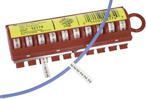 3M Kennzeichnungsklebe-Set Aufdruck 0-9 STD-0/9 in Rot aus Kunststoff für Professionals - Bild 1