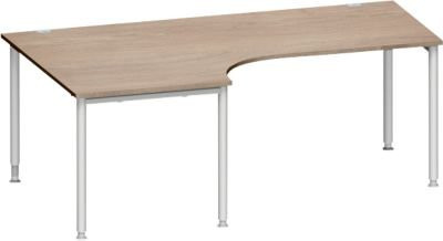 Schäfer Shop Genius Winkelschreibtisch MODENA FLEX 90 Grad mit Ansatz links, Farbe Eiche, Breite: 200 cm - Bild 1