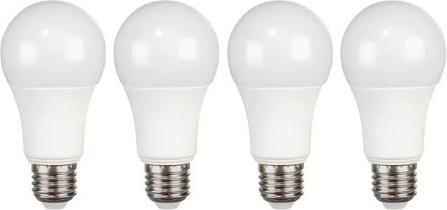 Hama LED-Leuchtmittel E27 Glühlampenform A60, Warmweiß, 8,3 W, 806 lm, 4er Set - Bild 1