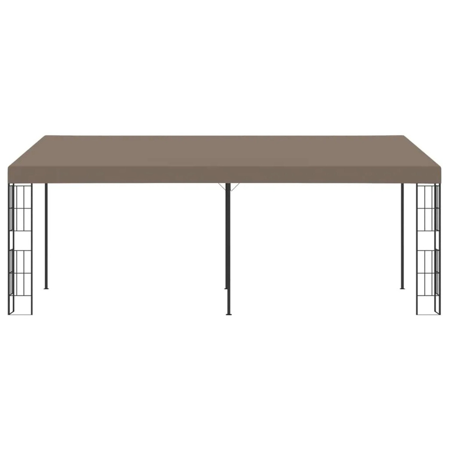 vidaXL Wand-Pavillon aus Stoff in Taupe mit Stahlgestell B/T: 600 x 300 cm - Bild 2