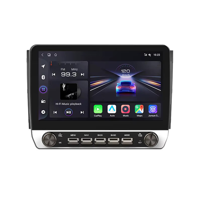 Junsun 10,1 Zoll Autoradio für Mercedes Benz Sprinter und VW Crafter 2006-2016 mit kabellosem CarPlay, Android Auto, IPS-Touchscreen, physischen Tasten, DSP, GPS, WLAN und DAB+ in Schwarz - Bild 6