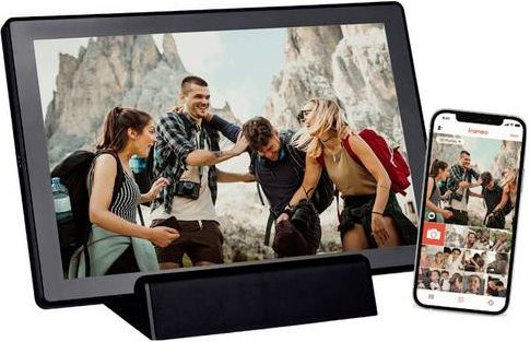 Braun Phototechnik DigiFrame 1011 WiFi Digitaler Bilderrahmen Schwarz mit 10,1 Zoll Display und 16GB Speicher - Bild 1