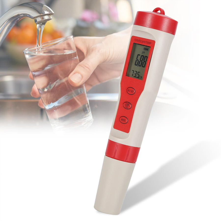 Kkmoon 4 in 1 Digitales Wasserqualitätstestgerät zur Messung von pH-Wert, TDS, EC und Temperatur - Bild 2
