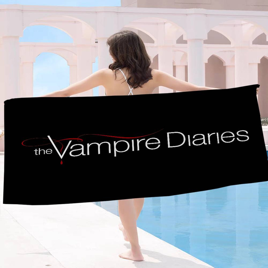 Dalangpa Vampire Diaries Mikrofaser Strandtuch, weiß, B: 40 cm, H: 60 cm - Bild 3