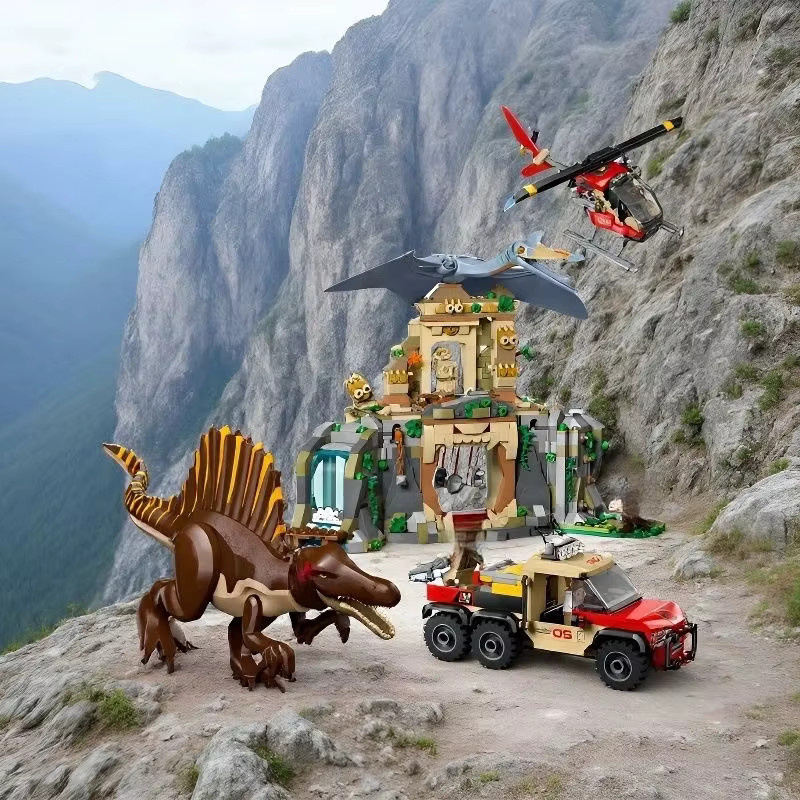 LEGO Dinosaurier-Weltpark 76976 Spinosaurus und Quetzalcoatlus Luftmission, Bausteine Modellbausatz - Bild 3