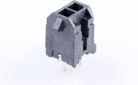 Molex Einbau-Stiftleiste Standard Schwarz mit Goldkontakten, 2 Polzahl, Rastermaß: 3.00 mm - Bild 1
