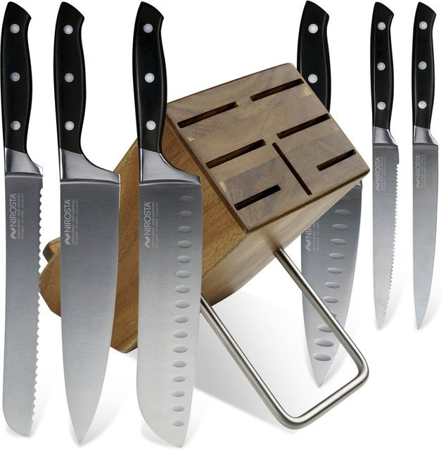Nirosta Messerblock-Set Trinity, 7-teilig, Silber - Bild 1