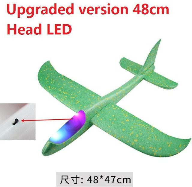 Linyi toy car Handwurf Flugzeug, Schaumstoff, Grün - Bild 1