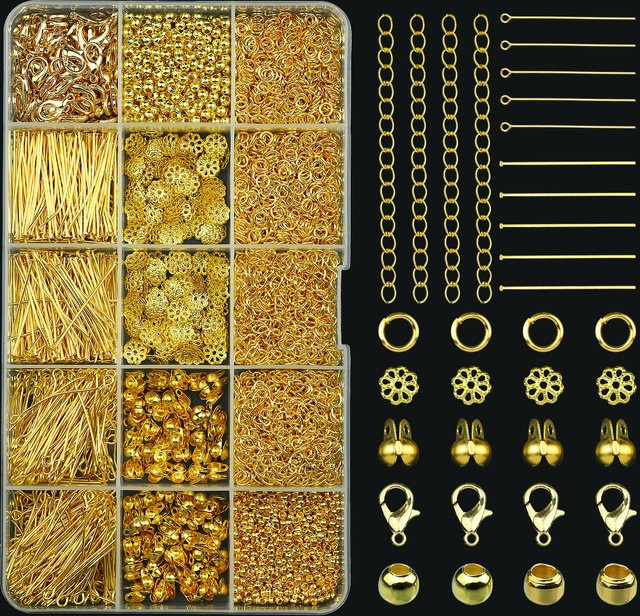 JHNBY Schmuckherstellungsset, Gold, Unisex - Bild 1