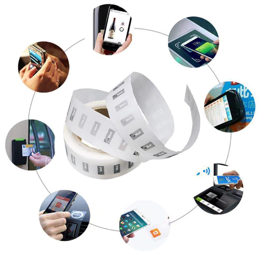 Wiederbeschreibbare NFC-RFID-Aufkleber mit UID-Änderbarkeit, 13,56 MHz, 1K S50 Block 0, Farbe: Weiß - Bild 3
