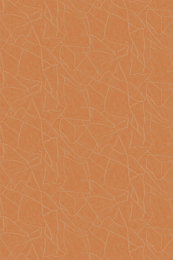 Élitis Tapete Kintsugi VP 1004 35 in Gold, Silber und Orange mit abstraktem Design aus Vinyl - Bild 1