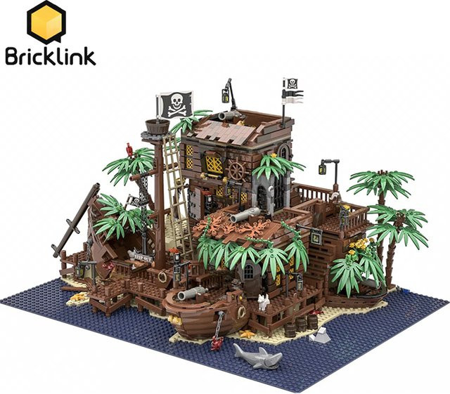 Bricklink Pirates of Barracuda Bay, Bausteine Spielzeug, 3.250 Teile - Bild 1