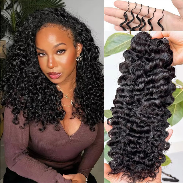 Sterly Echthaar-Locken Haarverlängerungen, kleine Wellen-Spiralen - Bild 1