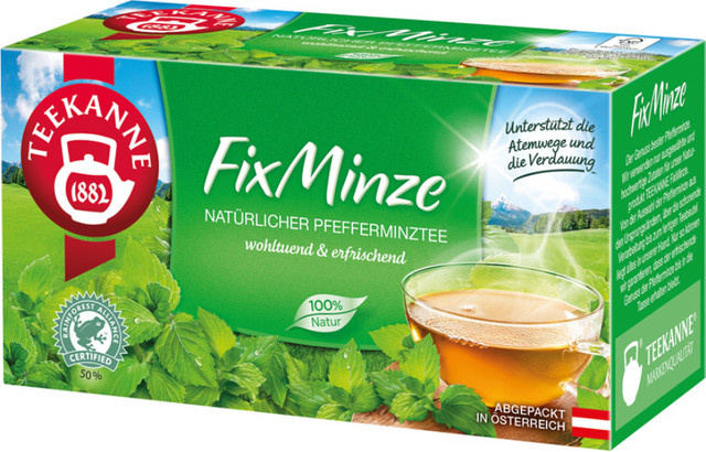 Teekanne Pfefferminztee, Kräutertee, Teebeutel, 20 Stück, 45g - Bild 1