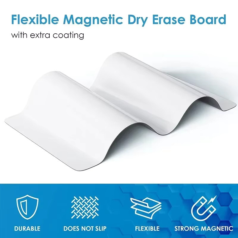 YoQian Magnetisches Whiteboard in Weiß, trocken abwischbarer Planer als Kühlschrankaufkleber für Küche und Büro, Breite: 29,7 cm, Höhe: 29,7 cm, Tiefe: 29,7 cm - Bild 2