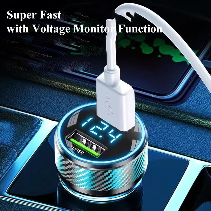 UYUXIO 300 W USB-Autoladegerät mit USB-C und Spannungsüberwachung für iPhone 15 Pro Max, Samsung, OPPO, VIVO und Huawei - Bild 2