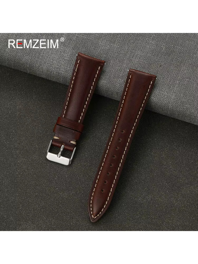 REMZEIM Uhrenarmband geöltes Wachsleder, Herren - Bild 2