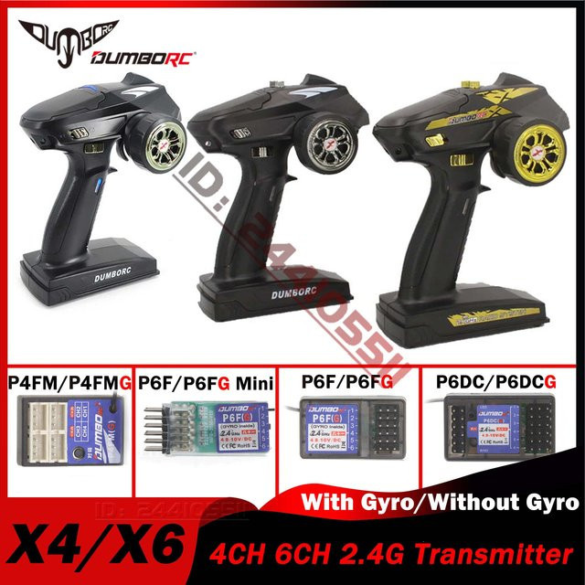 DUMBORC Sender X4 X6 2,4G Gyro Mini PWM Empfänger für RC Auto Crawler Boot - Bild 1