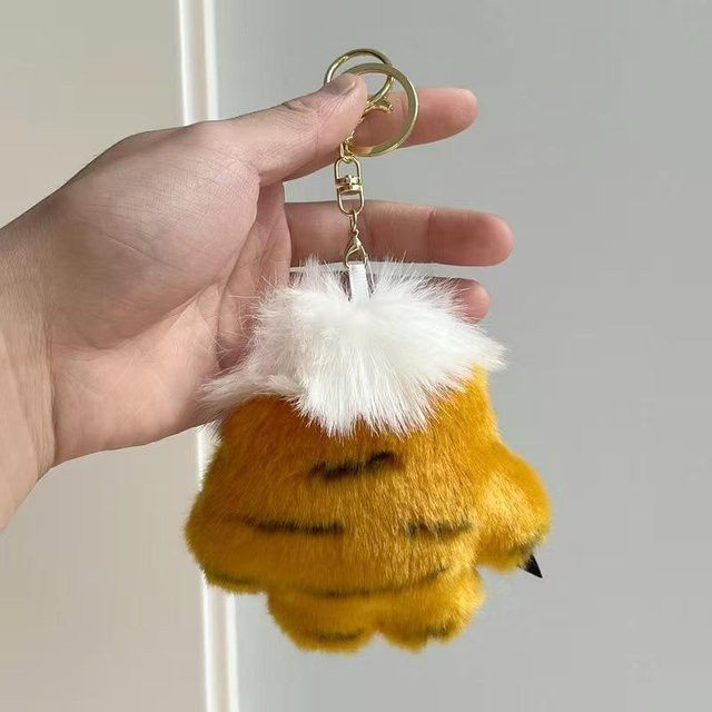 Linyi toy Schlüsselanhänger Plüsch, Tiger, grau, Unisex - Bild 1