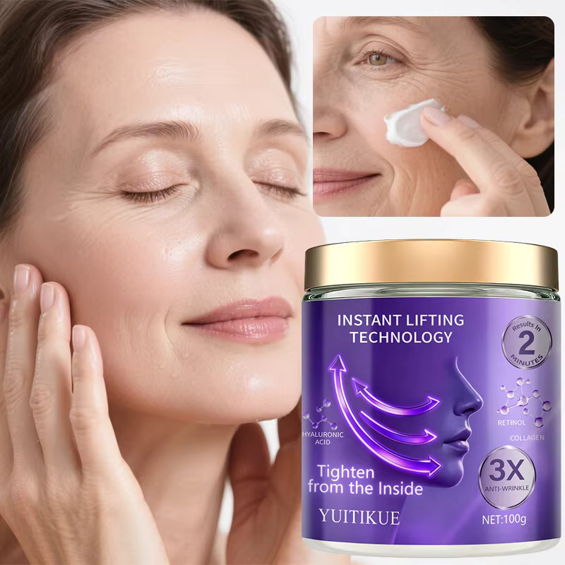 YUITIKUE Gesichtscreme mit Retinol, Kollagen und Hyaluronsäure, 100g - Bild 3