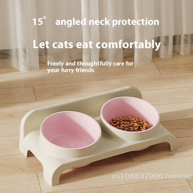 JETTING Höhenverstellbarer Doppelnapf für Katzen und Hunde als erhöhter Futter- und Wassernapf - Bild 1