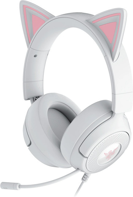 Razer Kraken Kitty V3 X White Gaming-Headset mit On-Ear Bauweise und 3,5 mm Klinkenanschluss für PC - Bild 1