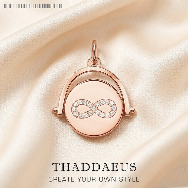 Thaddaeus Anhänger, 925 Silber, Roségold, Damen - Bild 1