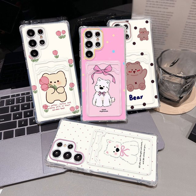Kartenhalter Handyhülle aus weichem TPU für Samsung Galaxy A56 5G, A55, A54, A36, A35, A53, A52, A26, A25, A22, A17, A16, A15, A14, A13, A07, A06, A05s - Bild 1