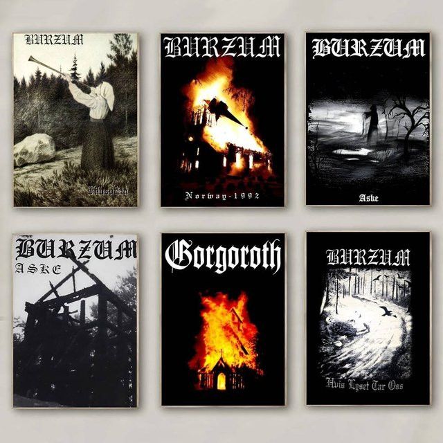 MINISO Burzum Filosofem Wandaufkleber multicolor wasserfestes Poster aus Papier für deine Wanddekoration - Bild 1