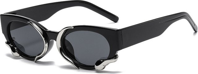 ZUIDID Sonnenbrille Cat Eye, Vollrand, Kunststoff, Schwarz, Unisex - Bild 1