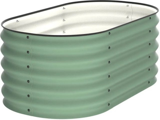 VidaAtHome.de ALVARE Gartenbeet aus Metall in Waldgrün und Schwarz, B/T/H: 108 x 61 x 43 cm - Bild 1