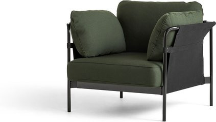 HAY Can 2 0 Sessel in Schwarz mit Stahlrohr und Canvas - Bild 1