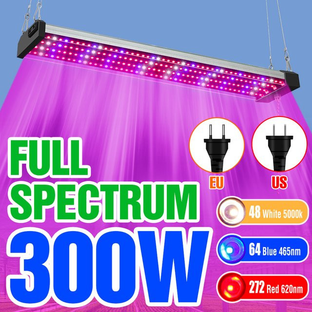 LED Quantum Board Vollspektrum Pflanzenlampe für Indoor-Anbau, Schwarz, Aluminium - Bild 1