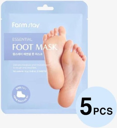 FARM STAY Essential Fußmaske, 5 Stück, 14g, Unisex - Bild 1