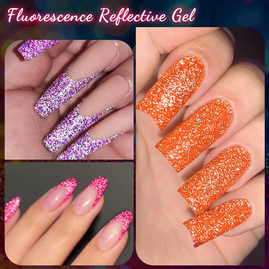 FOUR LILY Gel-Nagellack, rosa, schimmernd, 10 ml - Bild 4
