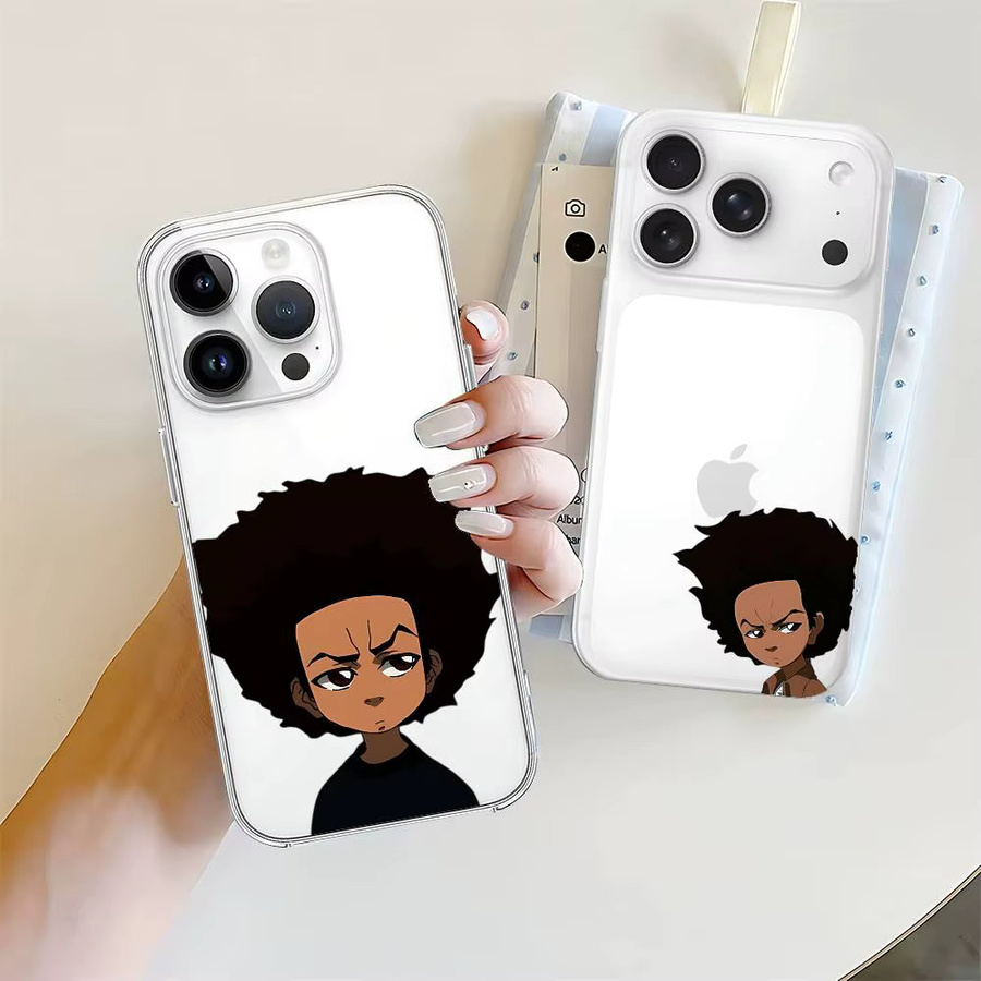 Junge Die B-Boondocks Handyhülle transparent stoßfest für iPhone 17 16 15 14 13 12 11 Pro Max Mini Plus - Bild 2