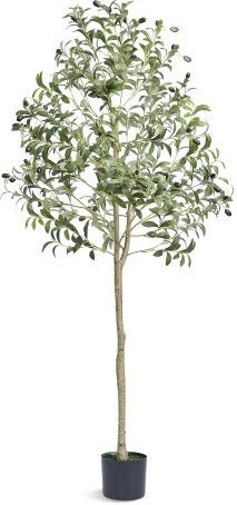 VEVOR Künstlicher Olivenbaum in Grün im Topf, H x B x T: 155 x 60 x 60 cm - Bild 1