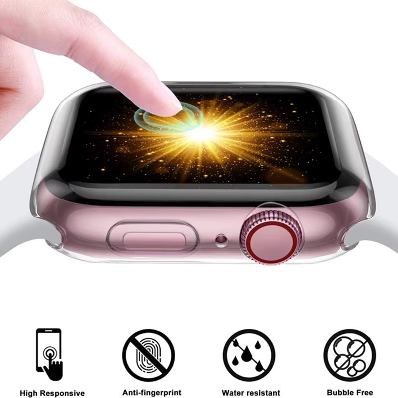 Apple Displayschutzfolie, Kunststoff, Gold, Transparent, Unisex - Bild 2