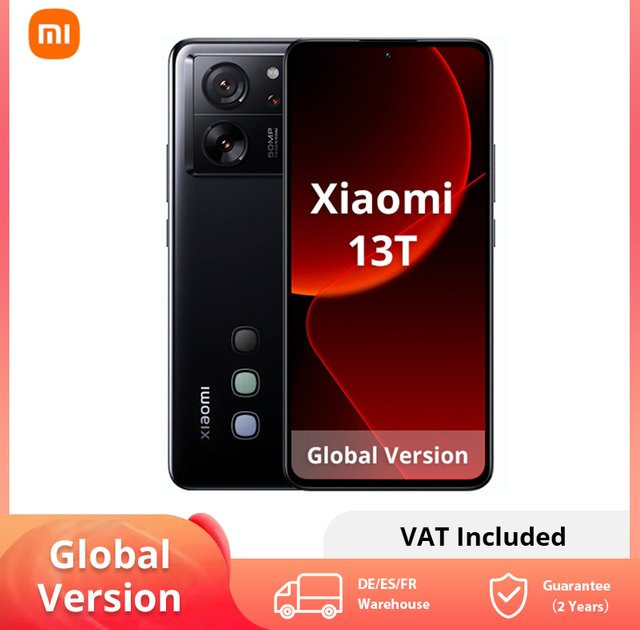 Xiaomi 13T 5G Smartphone mit 144Hz AMOLED Display, 67W Schnellladefunktion, 50MP Leica Kamera und IP68 Schutz in Schwarz - Bild 1