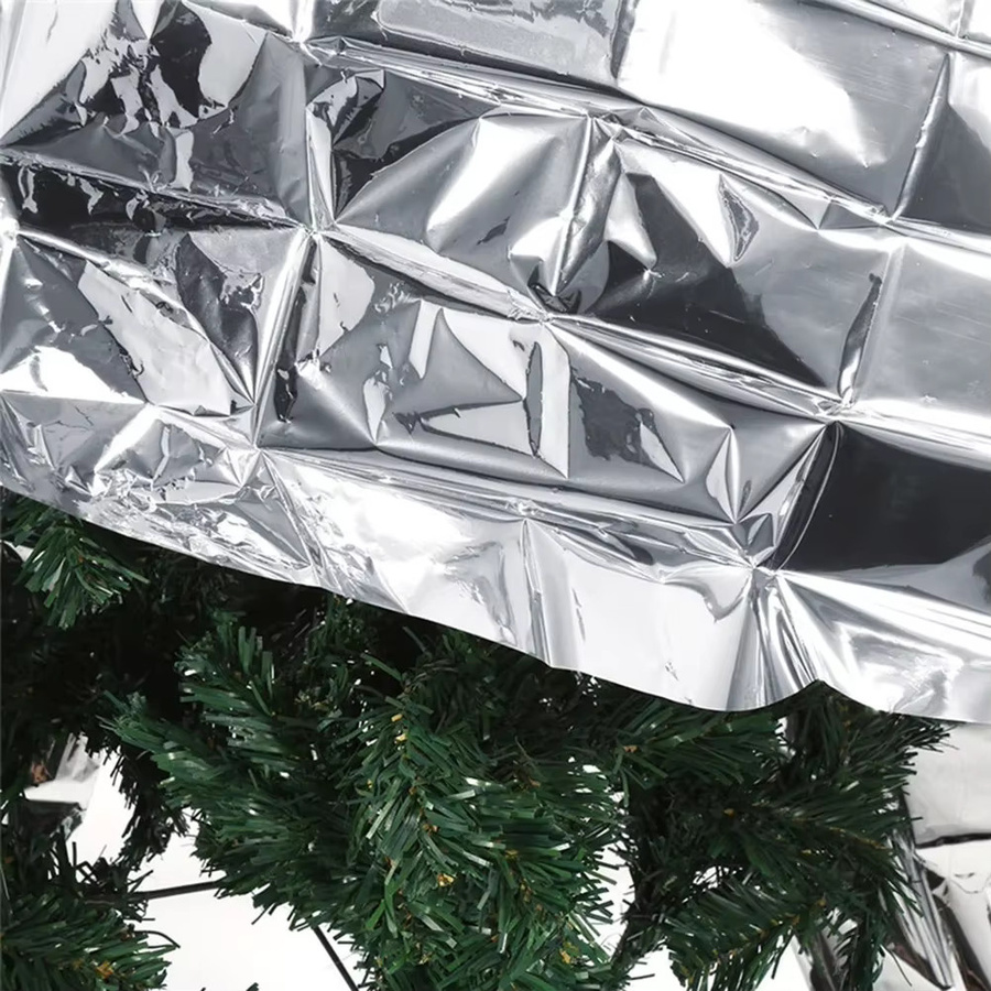 Silberne Garten Gewächshaus Abdeckung aus reflektierender Polyester Folie für Pflanzen, B: 210 cm, H: 120 cm - Bild 5