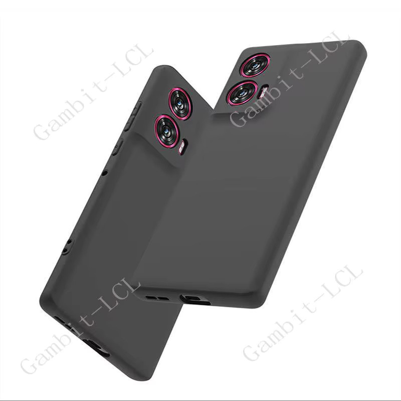Stoßfeste Silikon Schutzhülle für Motorola Edge 50 Fusion 5G 2024 in Schwarz - Bild 3
